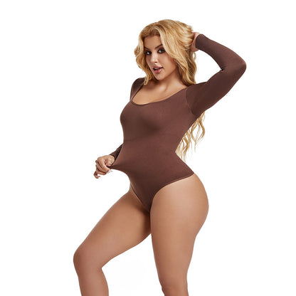 Long Sleeve Thong Shapewear